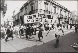 The Sofer construction company at a workers' rally