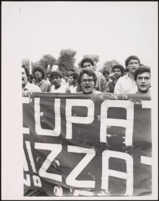 A protest against unemployment in Naples