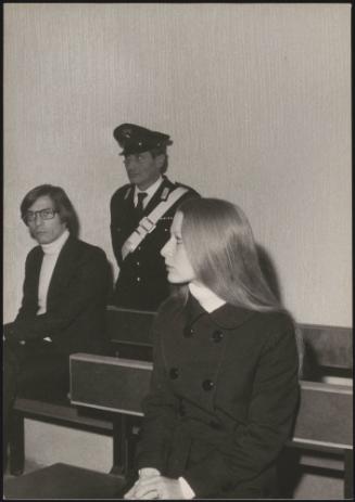 Lucio De Lellis and Liliana Guido in court during their murder trial