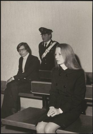 Lucio De Lellis and Liliana Guido in court during their murder trial