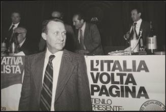 Falco Accame of the Italian Socialist Party (PSI)
