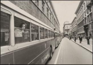 Tram driver's strikes in Piazza Venezia
