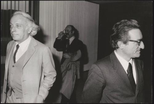 Giulio Einaudi (left)