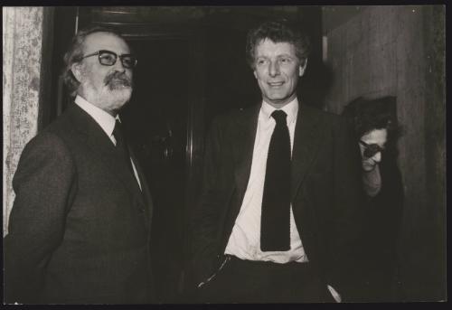 Carlo Caracciolo, Eugenio Scalfari founder and editor of 'L'Espresso' 