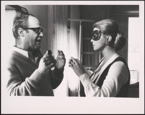 Franco Giraldi directing Senta Berger 