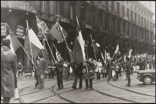 Protesters in support of democracy in Chile
