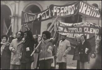 An protest featuring members of the Italian Communist Youth Federation, in Turin