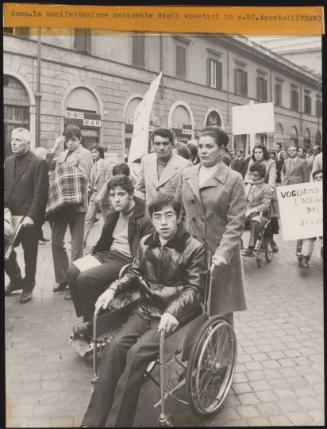 The national demonstration for the disabled, Rome