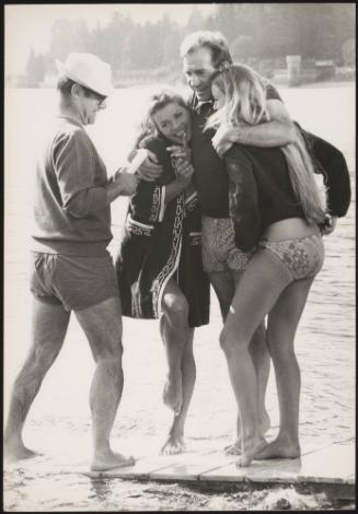 Ugo Tognazzi with actresses 