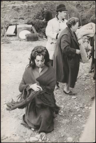  Rosanna Schiaffino on a film set