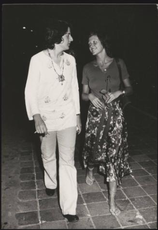 Isabella Rossellini and Christian De Sica during their romance