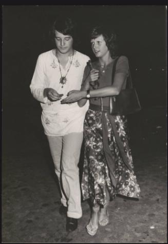 Isabella Rossellini and Christian De Sica during their romance