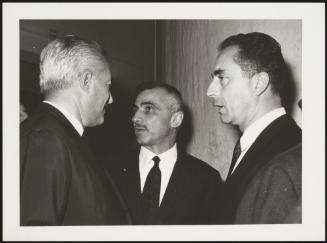 Vittorio De Sica, Mario Monicelli and  Michelagelo Antonioni 