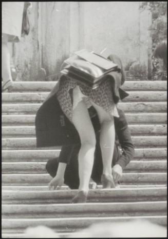 Woman on the Spanish Steps, Rome