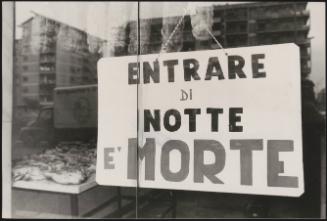A shop sign outside a salumeria in Rome