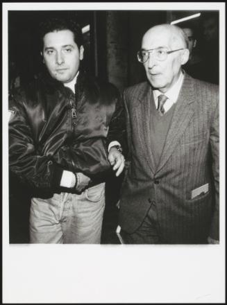 Giorgio Napolitano and his bodyguard