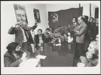 A PCI meeting in the Tor de Schiavi district, Rome