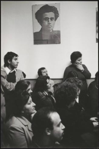 PCI (Communist Party) meeting in the Tor de Schiavi district, Rome