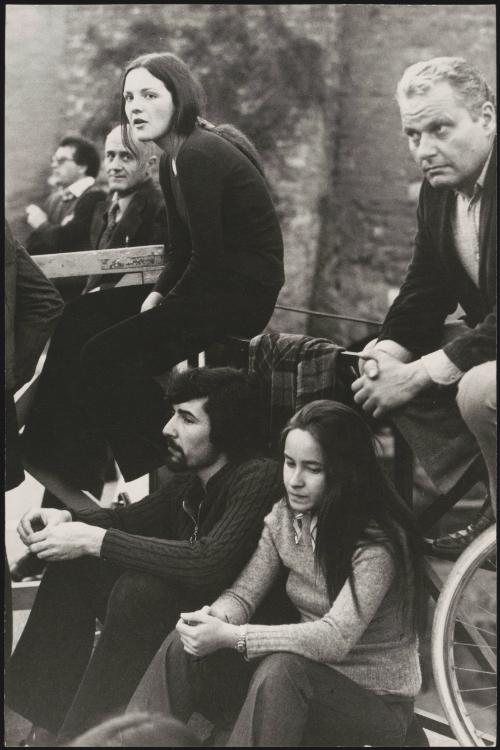 Supporters of the Communist Youth Party (Federazione Giovanile Comunista Italiana, or FGCI), at Porta San Paolo in Rome