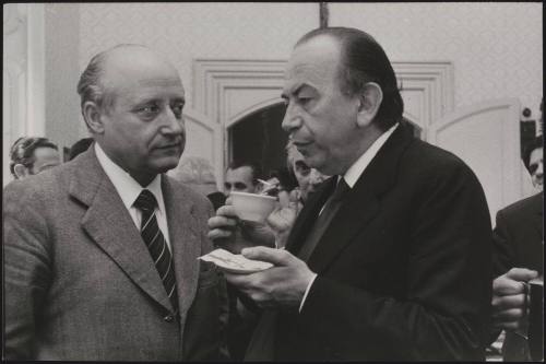 Christian Democrats Carlo Donat-Cattin and Flilippo Micheli