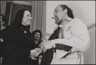 Italian folk singer-songwriter Maria Carta meeting American jazz and blues musician Charles Mingus