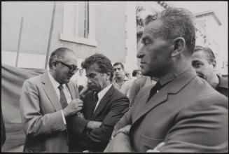 PCI members Geraldo Chiaromonte, Luigi Longo, and Pietro Ingrao