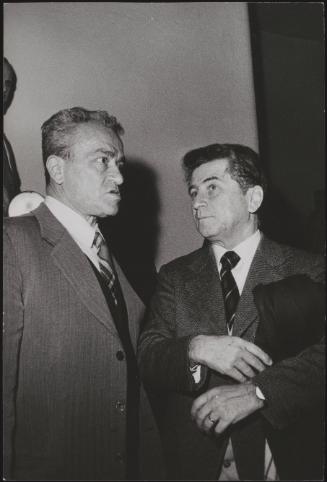 Portrait of Luciano Barca and Pietro Ingrao