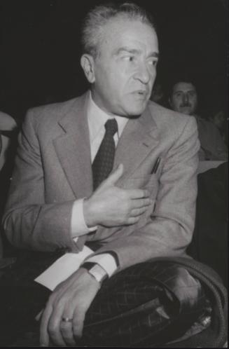 Portrait of President of the Italian Chamber of Deputies Pietro Ingrao