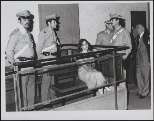 Giuliana Conforto being tried for her involvement in Aldo Moro's kidnapping by the Red Brigade