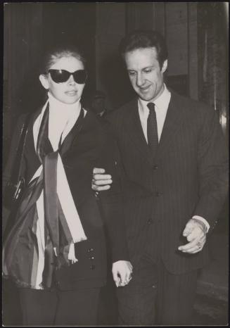 Bino Cicogna the Italian film director with actress Britt Ekland