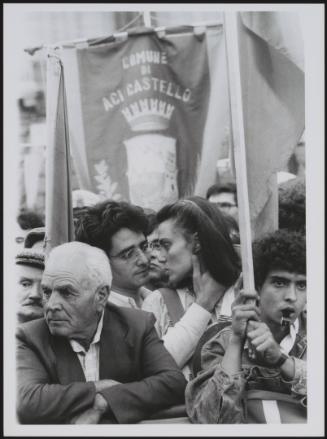 Anti-mafia demonstration in Comune di Aci Castello, part of the city of Catania, Sicily