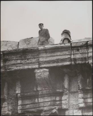 Squatters rights protesters on the roof of St. Peter's Basilica in Rome