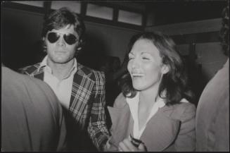 Michael Sarrazin and Jacqueline Bisset during "Number One" night club drugs trials