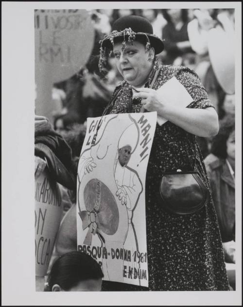 A feminist pro abortion protest
