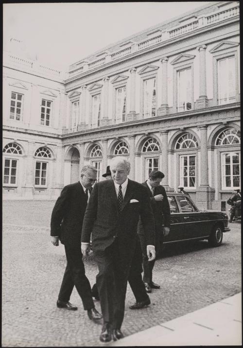 Ministers arriving at the Egmont Palace, Brussels February 1963