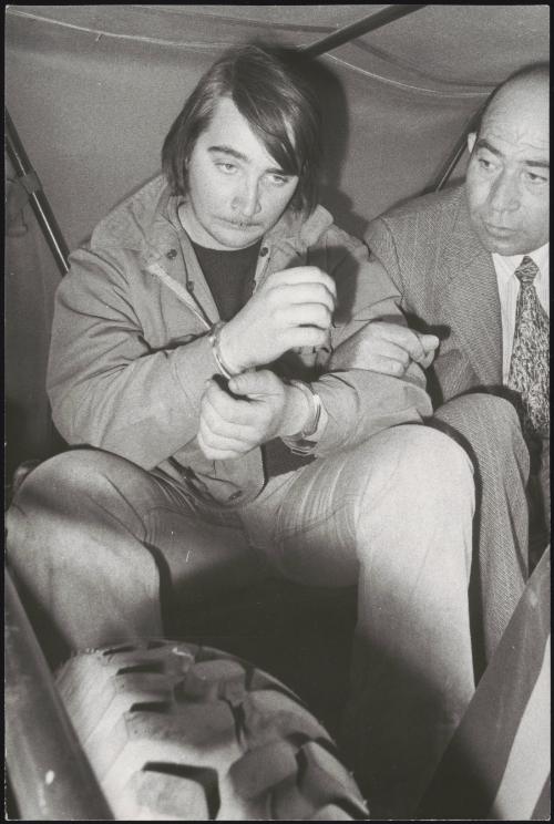 Alessandro D'intino is arrested in connection with the Piazza della Loggia bombing on the 28th May 1974