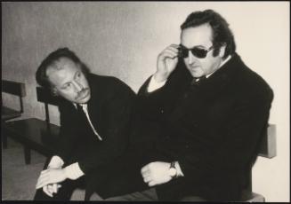 Giorgio Tomassini with his lawyer Alfredo Bucciante