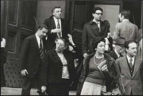 Politicians in a group including Adriana Seroni (PCI) and Lorenzo Natali, Grazia Riga 