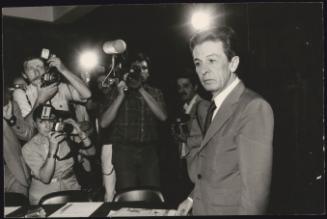 Enrico Berlinguer (PCI) with photographers