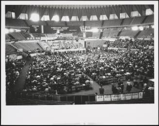 General meeting of the Police Union in the Palasport stadium, 1977