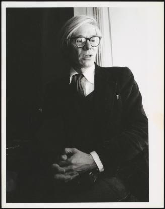 A portrait of the artist Andy Warhol 