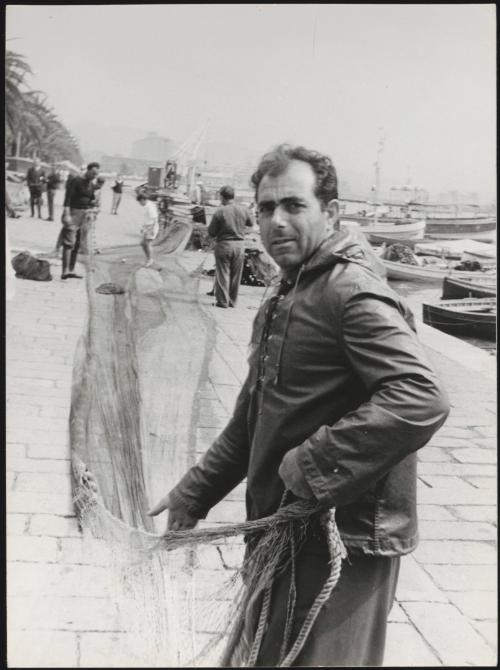 The return of the fishing boats in La Spezia 