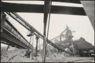 Tunnels and pipes from the Italsider steel factory in Taranto