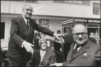 Giuseppe Saragat with Bono, a member of Confindustria