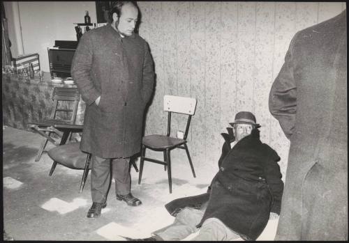 Survivors of the Belice earthquake in a community building