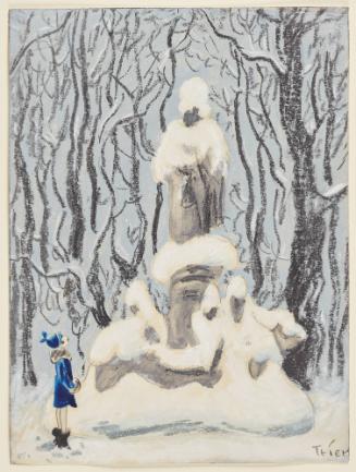 Appointment at the Snow-Covered Monument (recto)