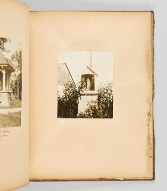 [Shrine with statue of Jesus Christ] Page 35 of Quebec I; from collection of Canadian albums compiled by Edith S. Watson, 1890s-1930s