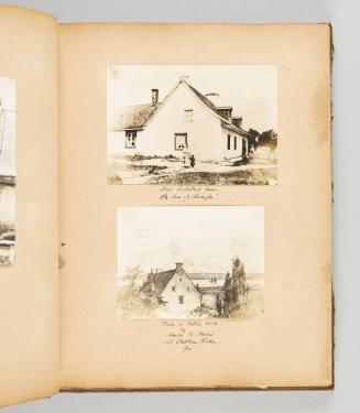 [Old homes; photo of sister Amelia's water color] [Page 9 of Quebec I; from collection of Canadian albums compiled by Edith S. Watson, 1890s-1930s]