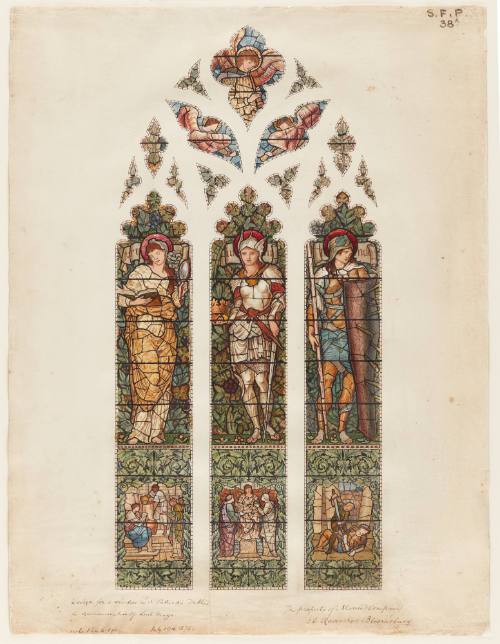Design for a Stained Glass Window  (for St. Patrick's Cathedral, Dublin)