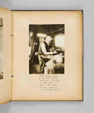 "Jobin's religious figures in churches are innumerable. How many a "pater noster", how many a "Hail Mary" they have overheard in the last half Century." Page 57 of Ste Anne de Beaupré; from collection of Canadian albums compiled by Edith S. Watson, 1890s-1930s